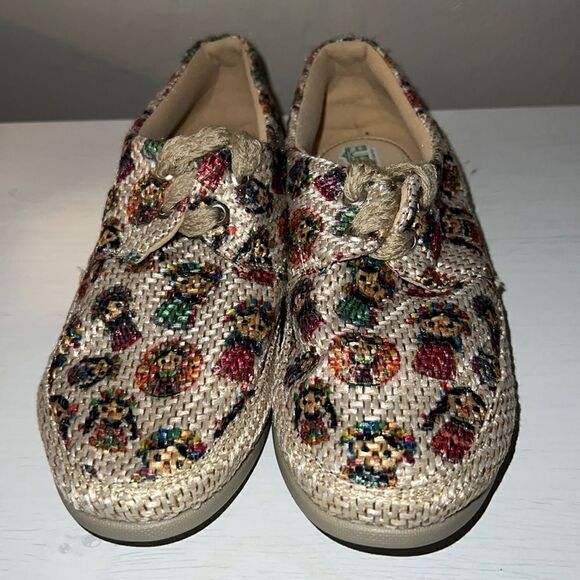 CALZALEON Woven Frida Kahlo Shoes-7.5 - Picture 1 of 8